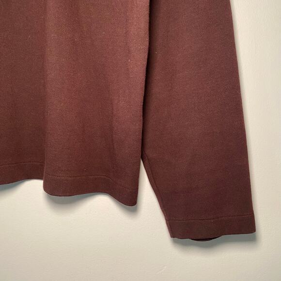 Bonobos Men's size XL Slim Eggplant Purple Quarter Zip Pullover Sweater - Picture 4 of 8